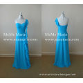 One Shoulder Ankle Length Evening Dress Sweetheart Bridesmaid Dress Chiffon Prom Dress BYE-14020